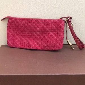 Red Fabric Wristlet